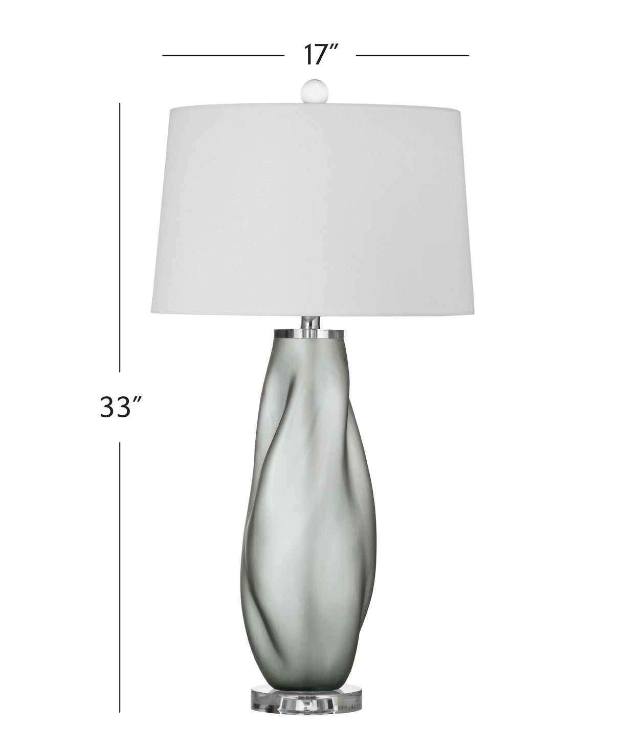 Bassett Gray Gabon Table Lamp