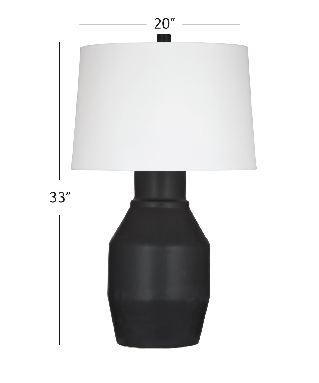 Bassett Black Lowndes Table Lamp