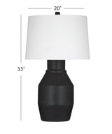 Bassett Black Lowndes Table Lamp
