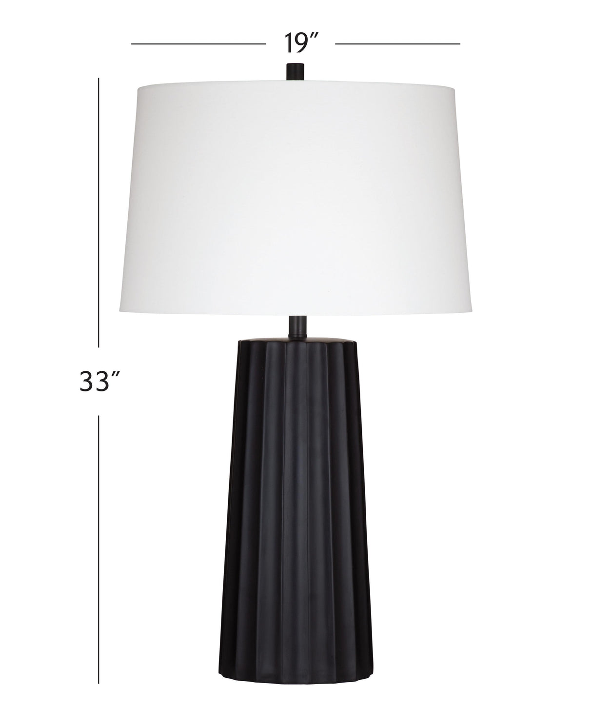 Bassett Black Sabine Table Lamp