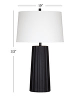 Bassett Black Sabine Table Lamp