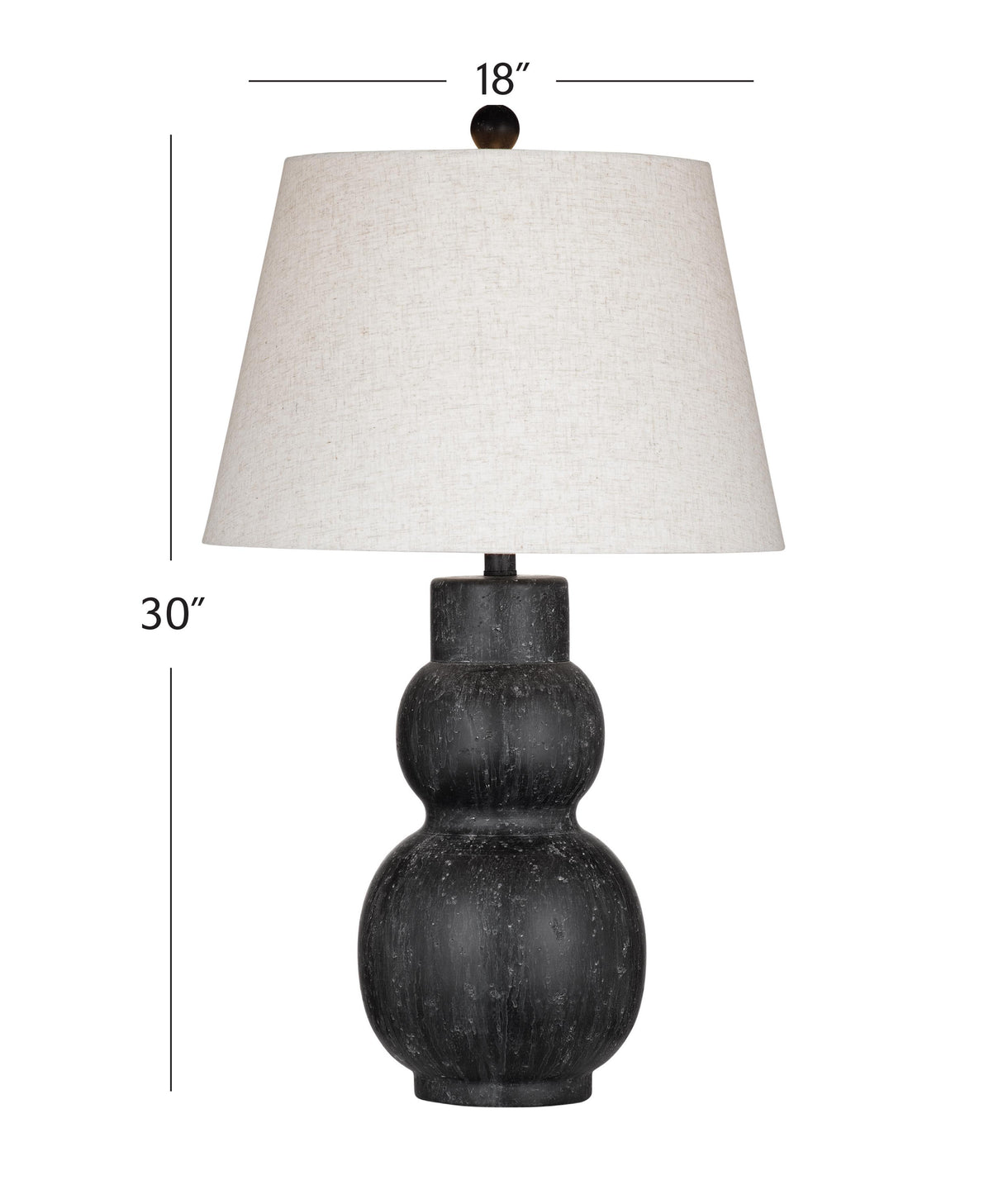 Bassett Black Cabo Rojo Table Lamp