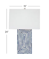 Bassett Blue Moray Table Lamp