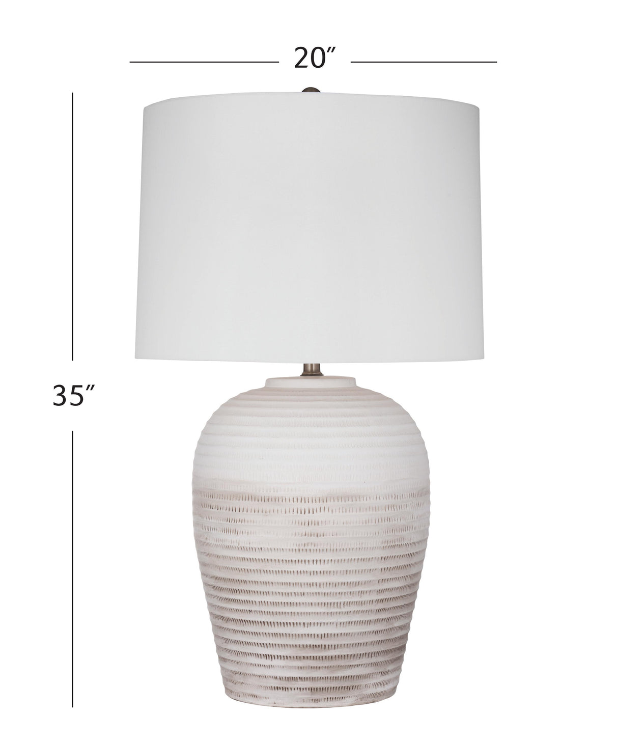 Bassett White Goshen Table Lamp
