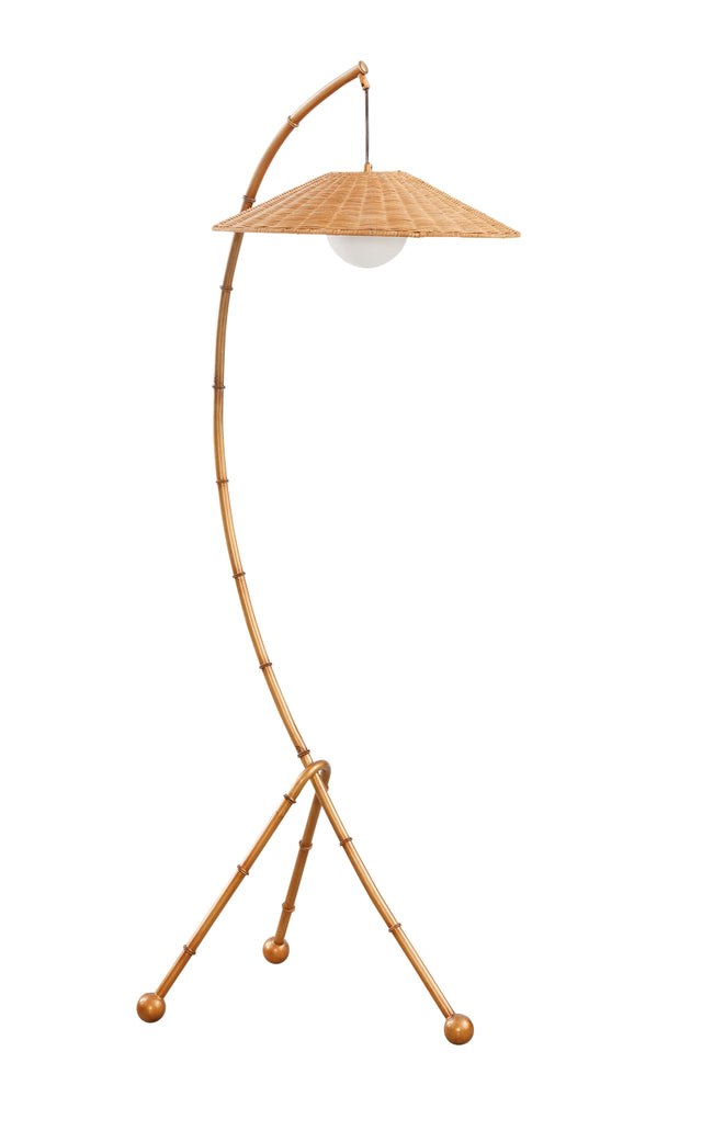 Bassett Gold Frond Floor Lamp