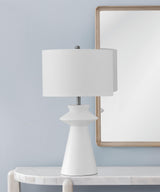 Bassett White Binah Table Lamp