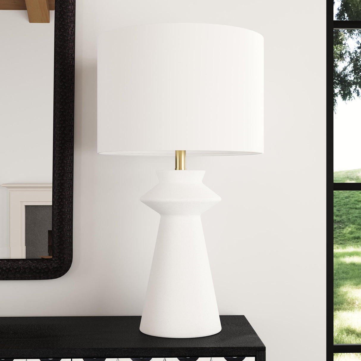 Bassett White Binah Table Lamp