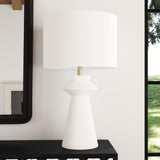 Bassett White Binah Table Lamp