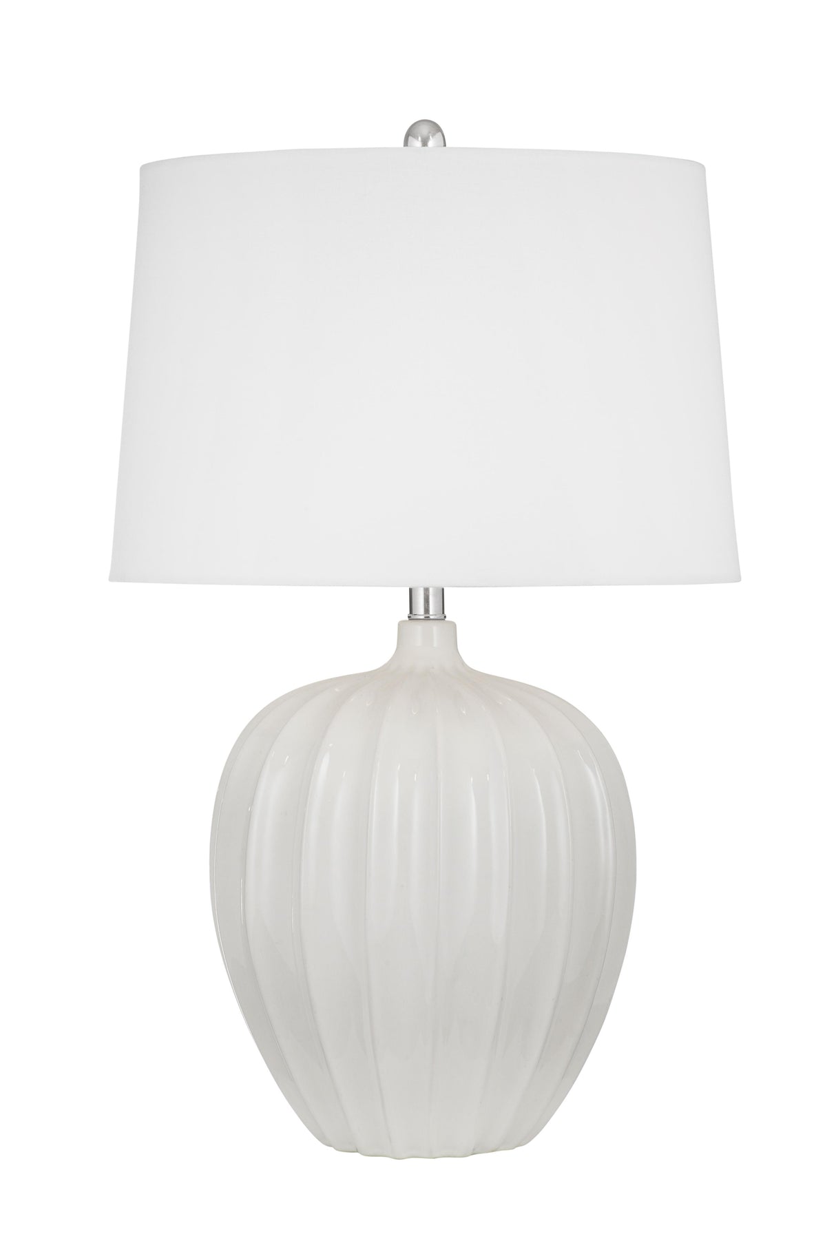 Bassett White Lotus White Table Lamp