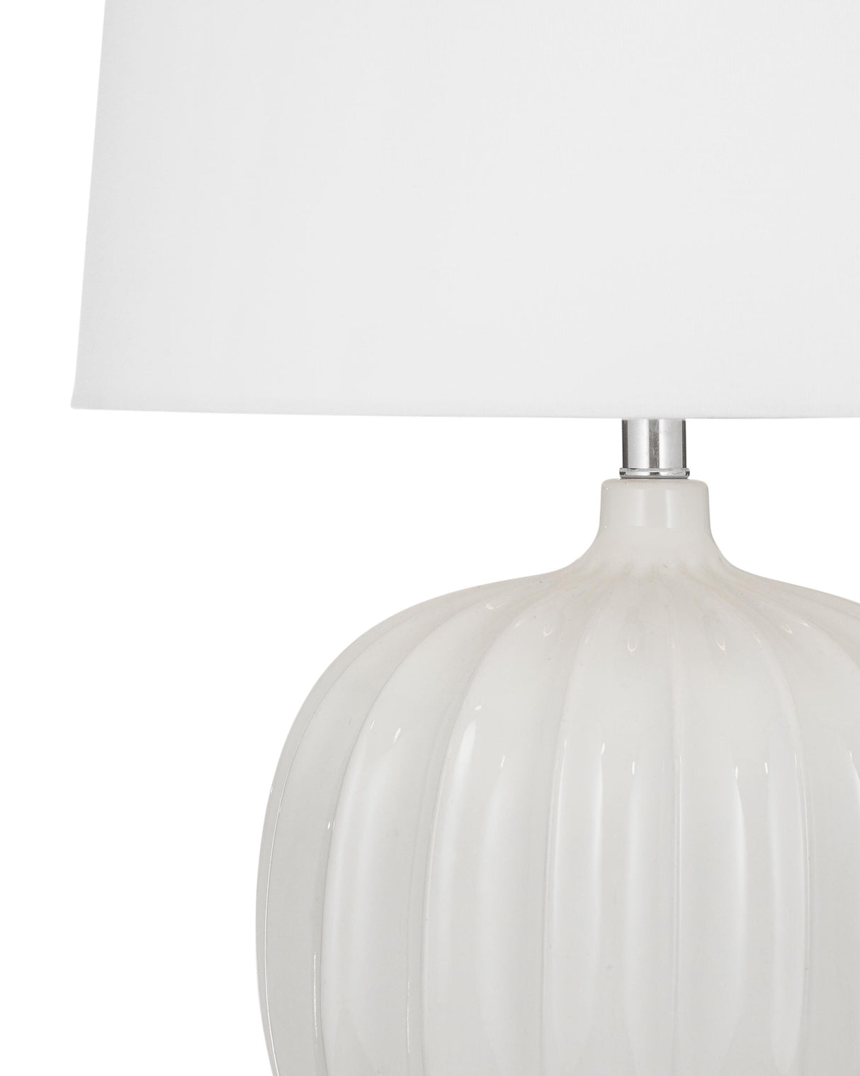 Bassett White Lotus White Table Lamp