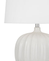 Bassett White Lotus White Table Lamp