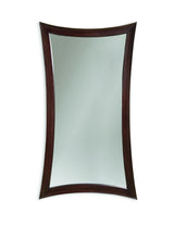 Bassett Brown Hour Glass Floor Mirror