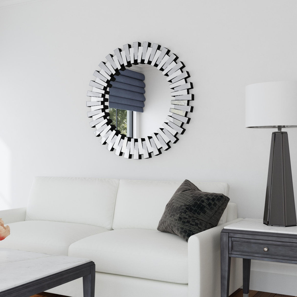 Bassett Silver Baka Wall Mirror
