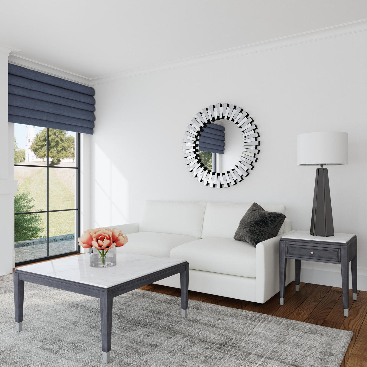 Bassett Silver Baka Wall Mirror