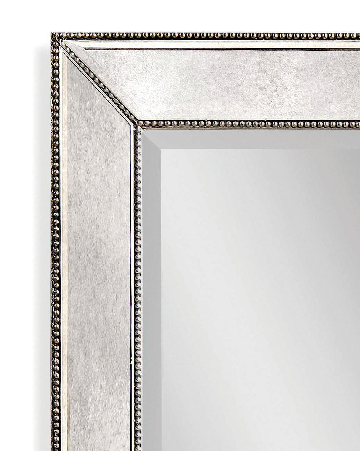 Bassett Silver Beaded Wall Mirror