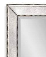 Bassett Silver Beaded Wall Mirror