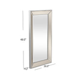 Bassett Silver Beaded Wall Mirror