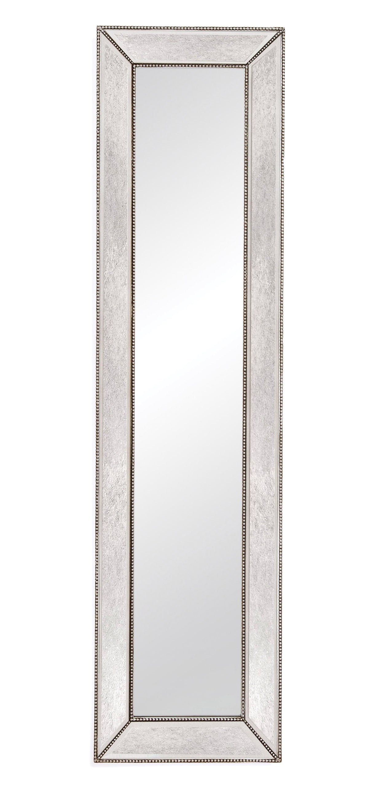 Bassett Silver Beaded Floor Mirror