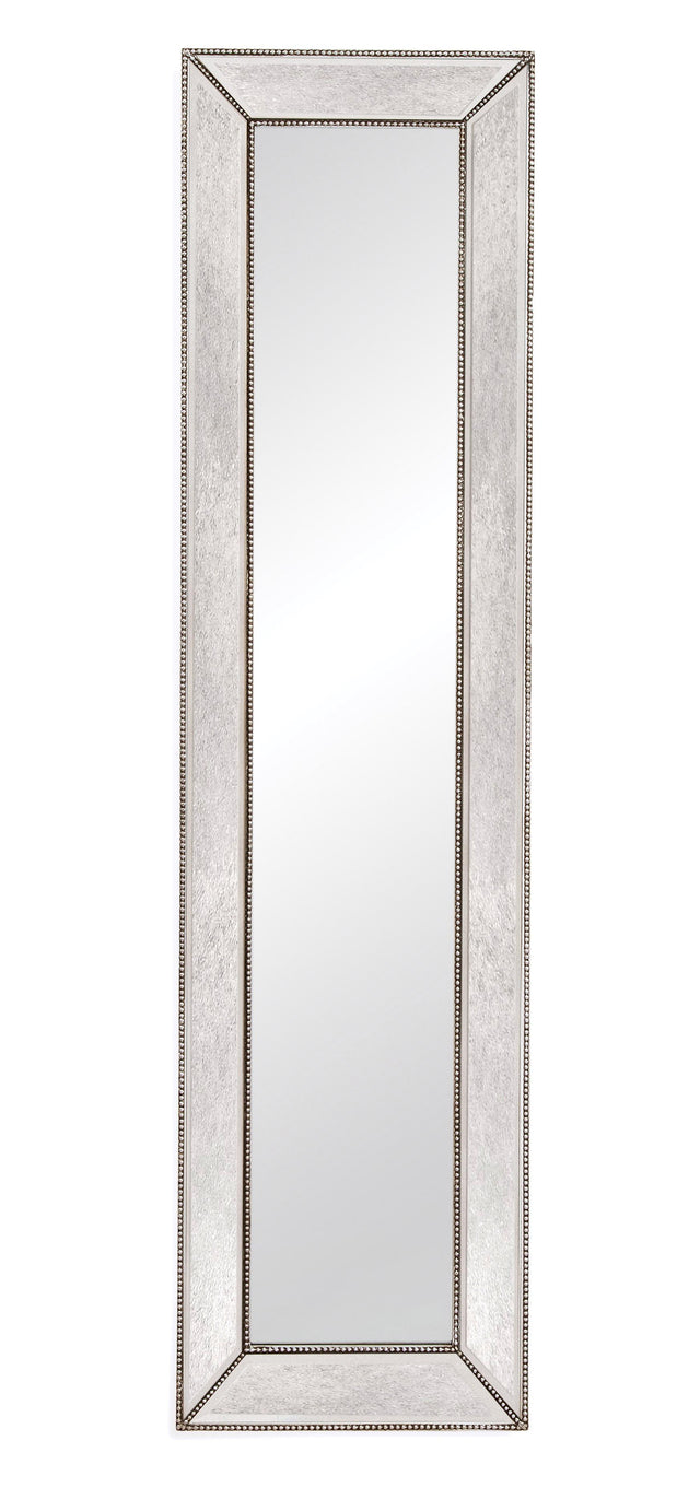 Bassett Silver Beaded Floor Mirror