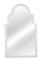 Bassett White Myrna Wall Mirror
