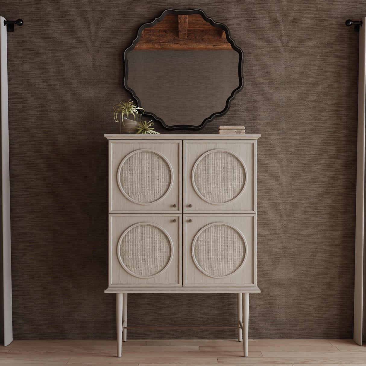 Bassett Gray Davenport Wall Mirror