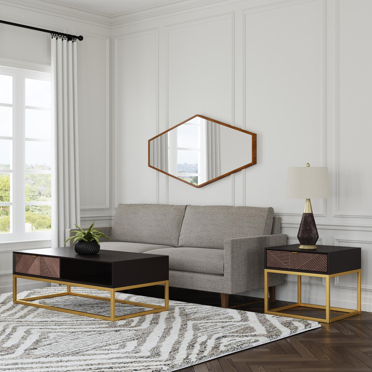 Bassett Gold Haines Wall Mirror