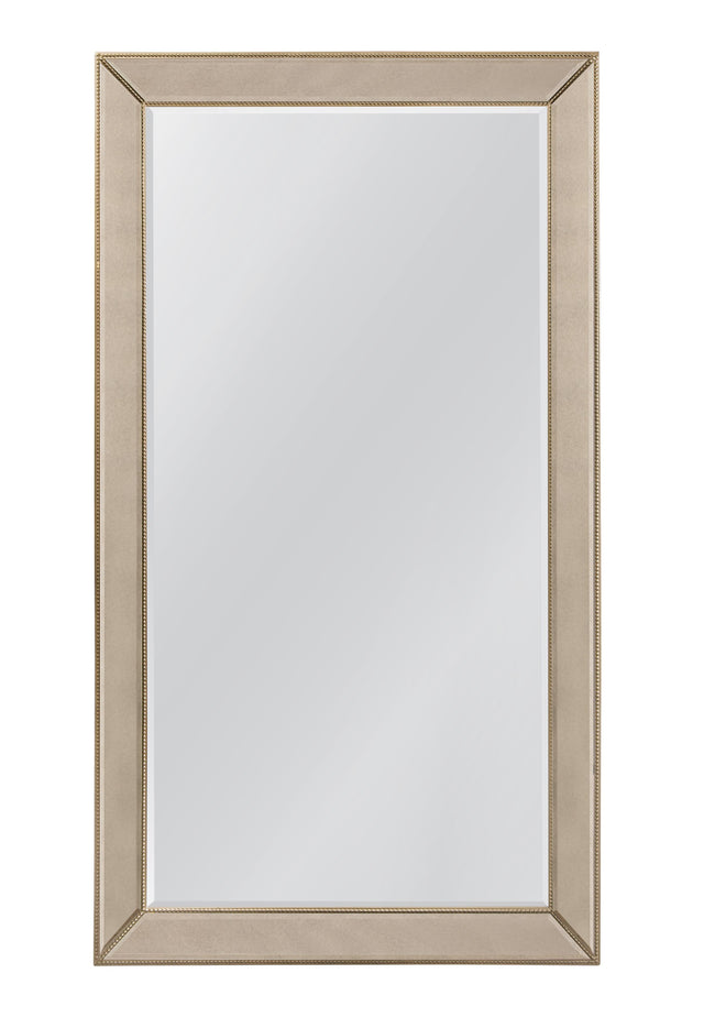 Bassett Gold Beaded Leaner Mirror - Gold