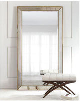 Bassett Gold Beaded Leaner Mirror - Gold