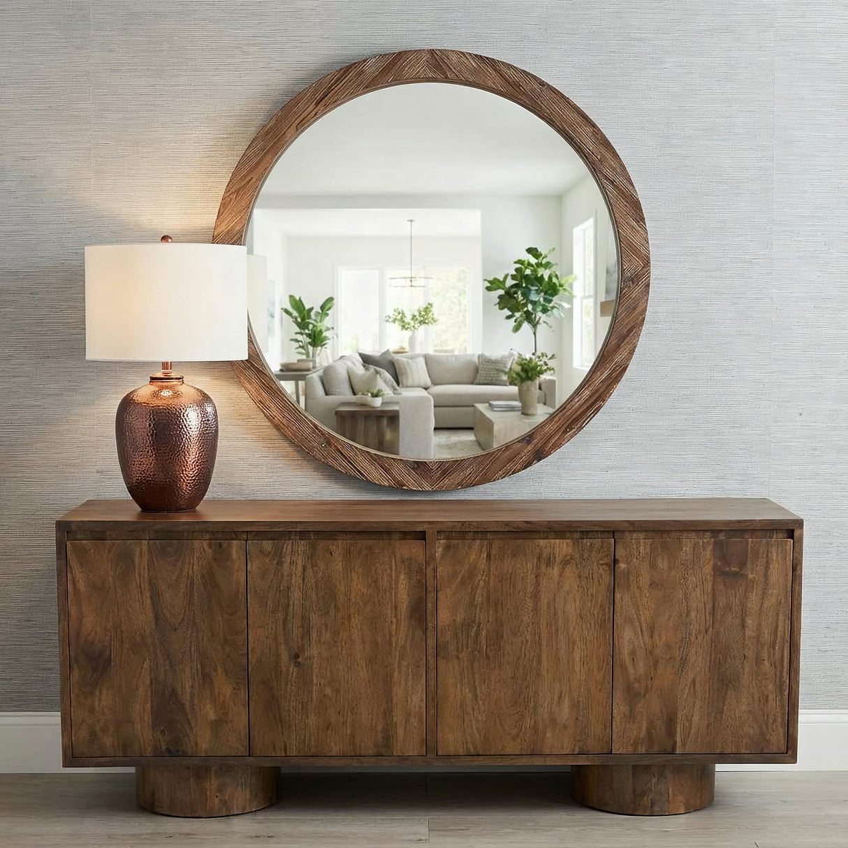Bassett Brown Jacques Wall Mirror