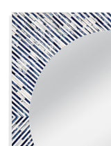 Bassett Blue Sunburst Bone Wall Mirror