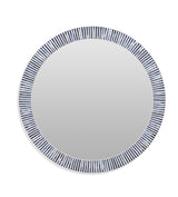 Bassett Blue Radial Bone Wall Mirror