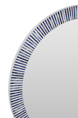 Bassett Blue Radial Bone Wall Mirror