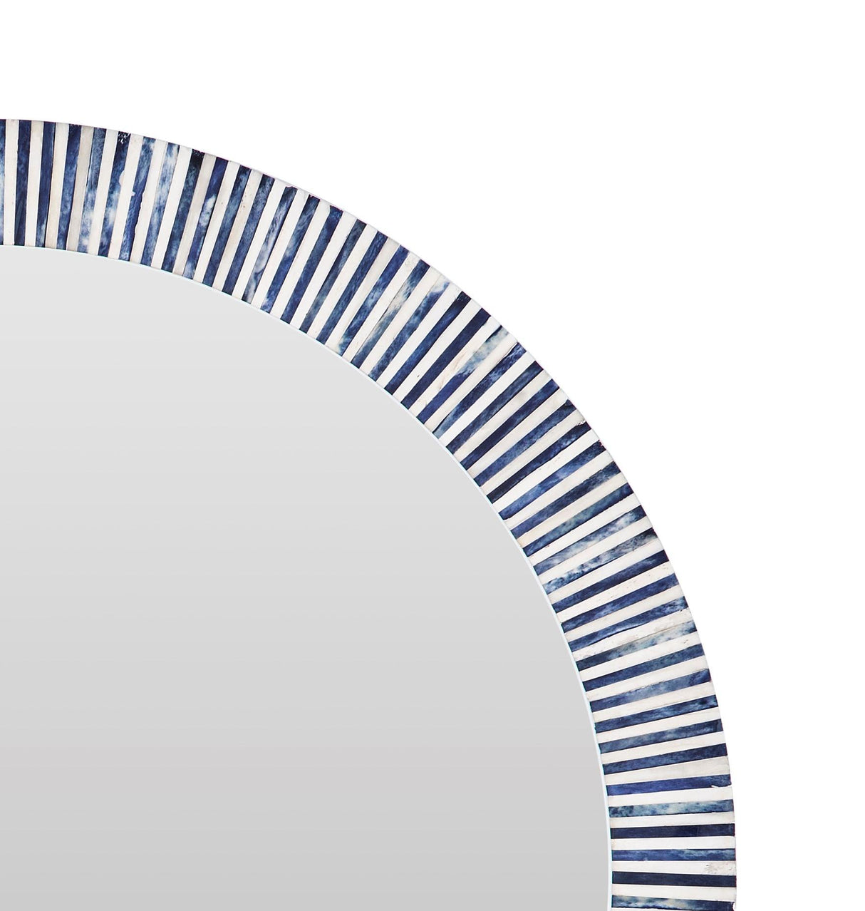Bassett Blue Radial Bone Wall Mirror