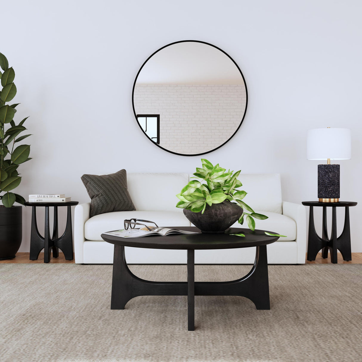 Bassett Black Levigne Wall Mirror