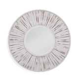 Bassett White Ojos Round Wall Mirror