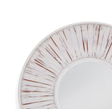 Bassett White Ojos Round Wall Mirror