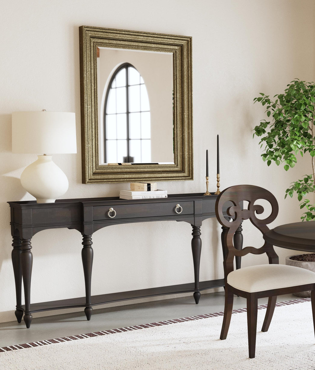 Bassett Silver Fontana Wall Mirror