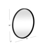 Bassett Black Jackie Wall Mirror