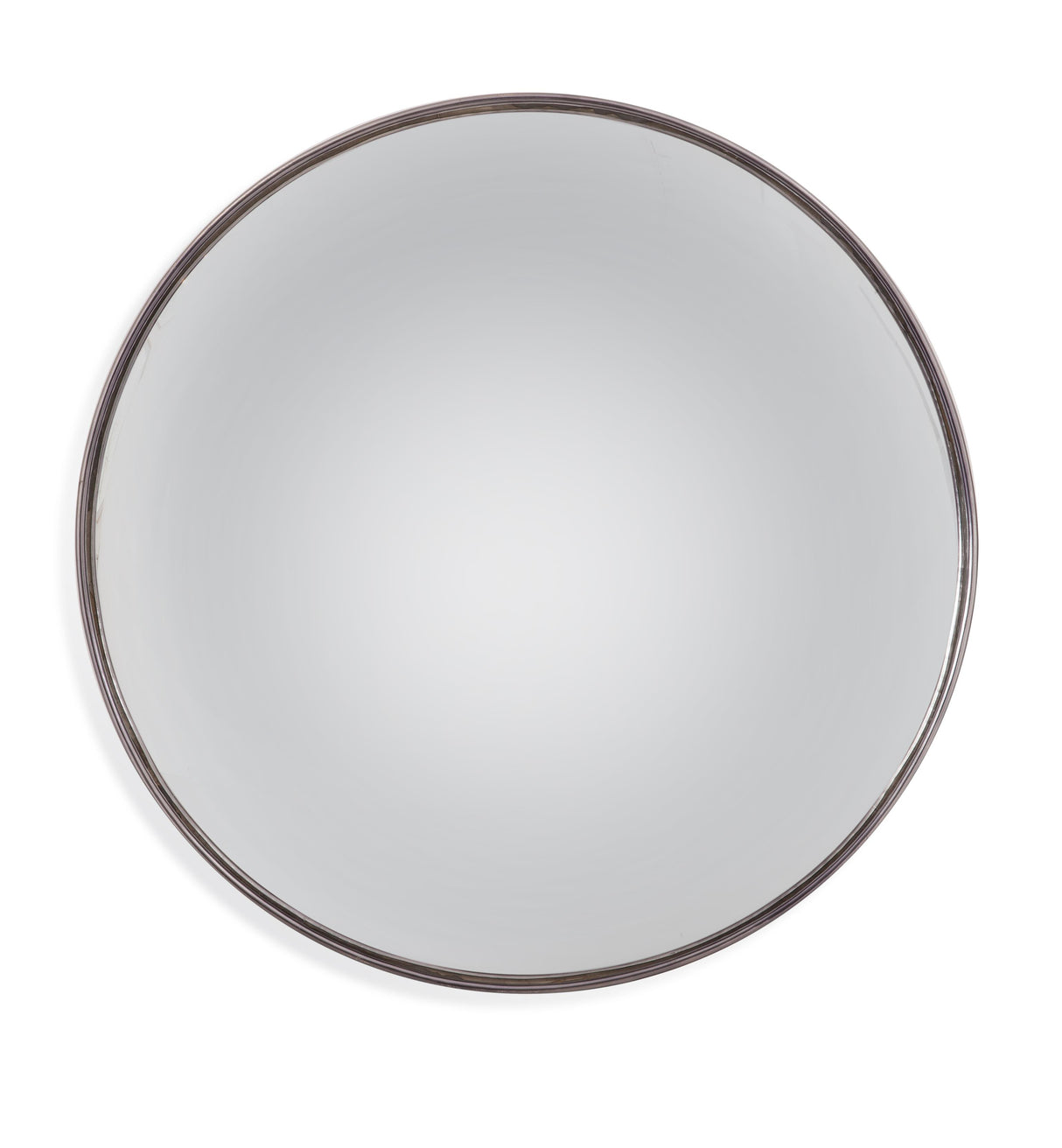 Bassett Black Silver Convex Wall Mirror
