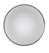 Bassett Black Silver Convex Wall Mirror