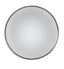 Bassett Black Silver Convex Wall Mirror