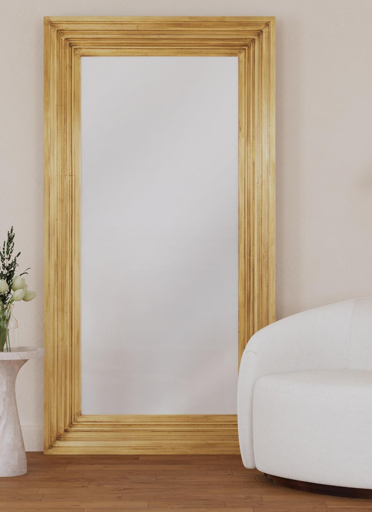 Bassett Brass Queenie Floor Mirror