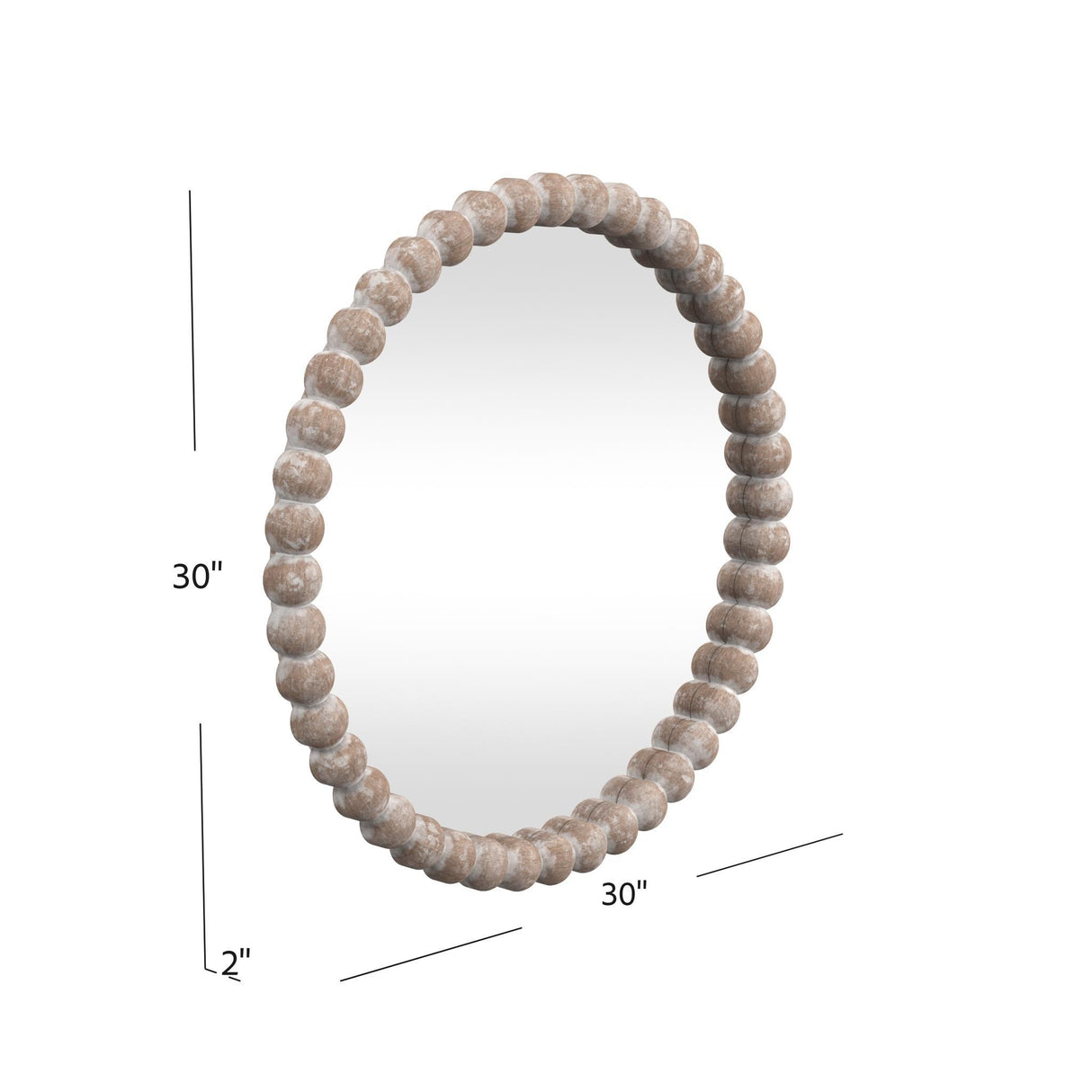 Bassett White Zeena Wall Mirror