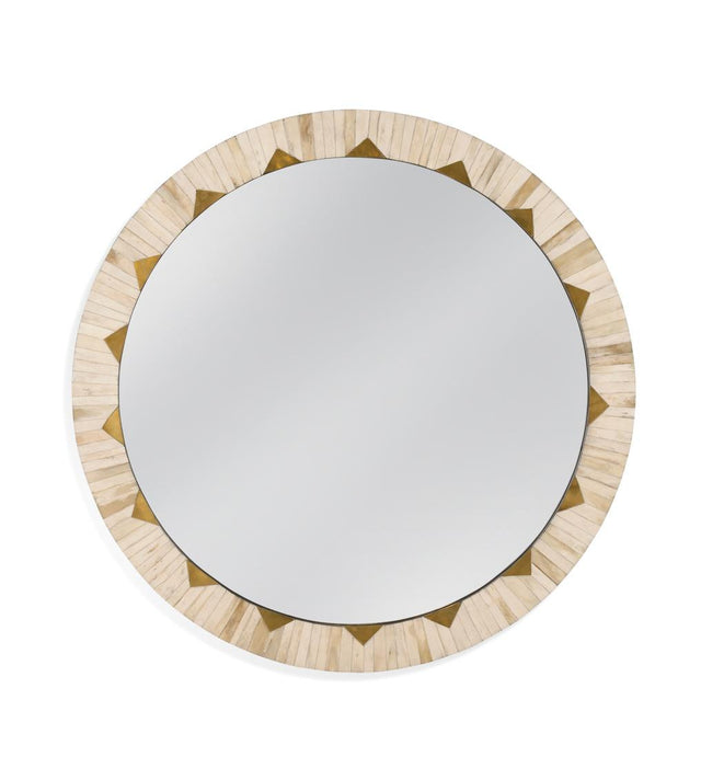 Bassett White Global Wall Mirror