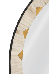 Bassett White Global Wall Mirror