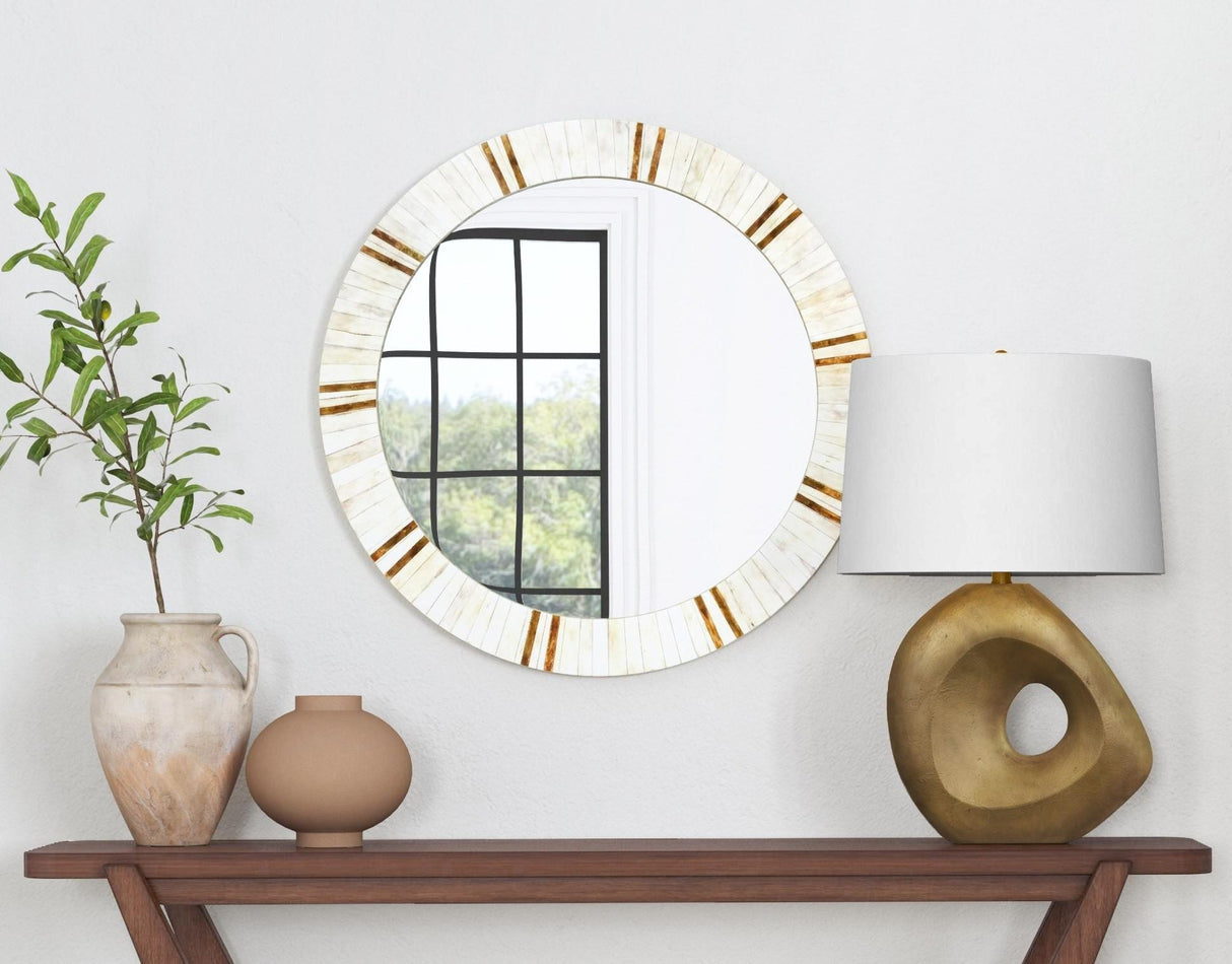 Bassett White Clever Wall Mirror