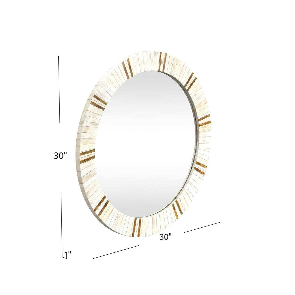 Bassett White Clever Wall Mirror