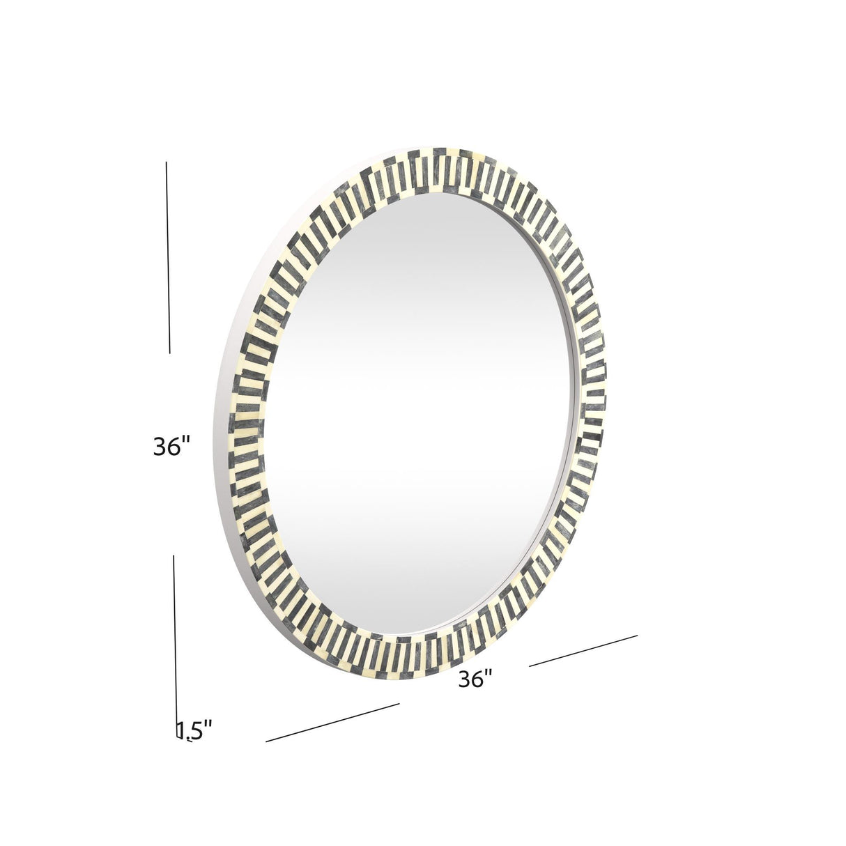 Bassett Gray Sceptre Wall Mirror
