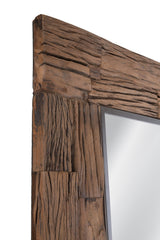 Bassett Brown Rustic Floor MIrror