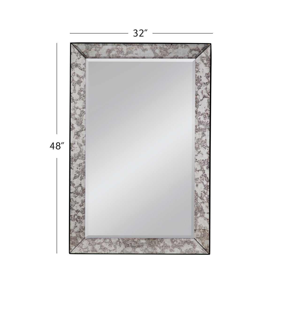 Bassett Silver Mic Wall Mirror